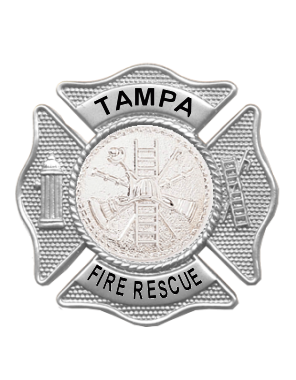 TAMPA FIRE RESCUE - HAT BADGE